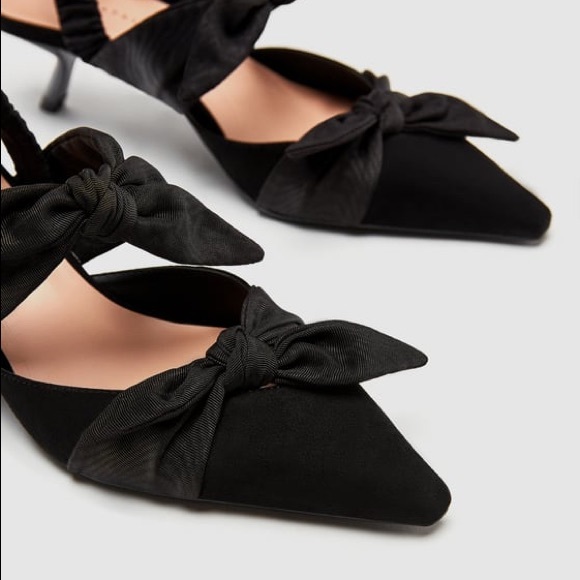 Zara Shoes - 🌷NWT knotted sling back shoes